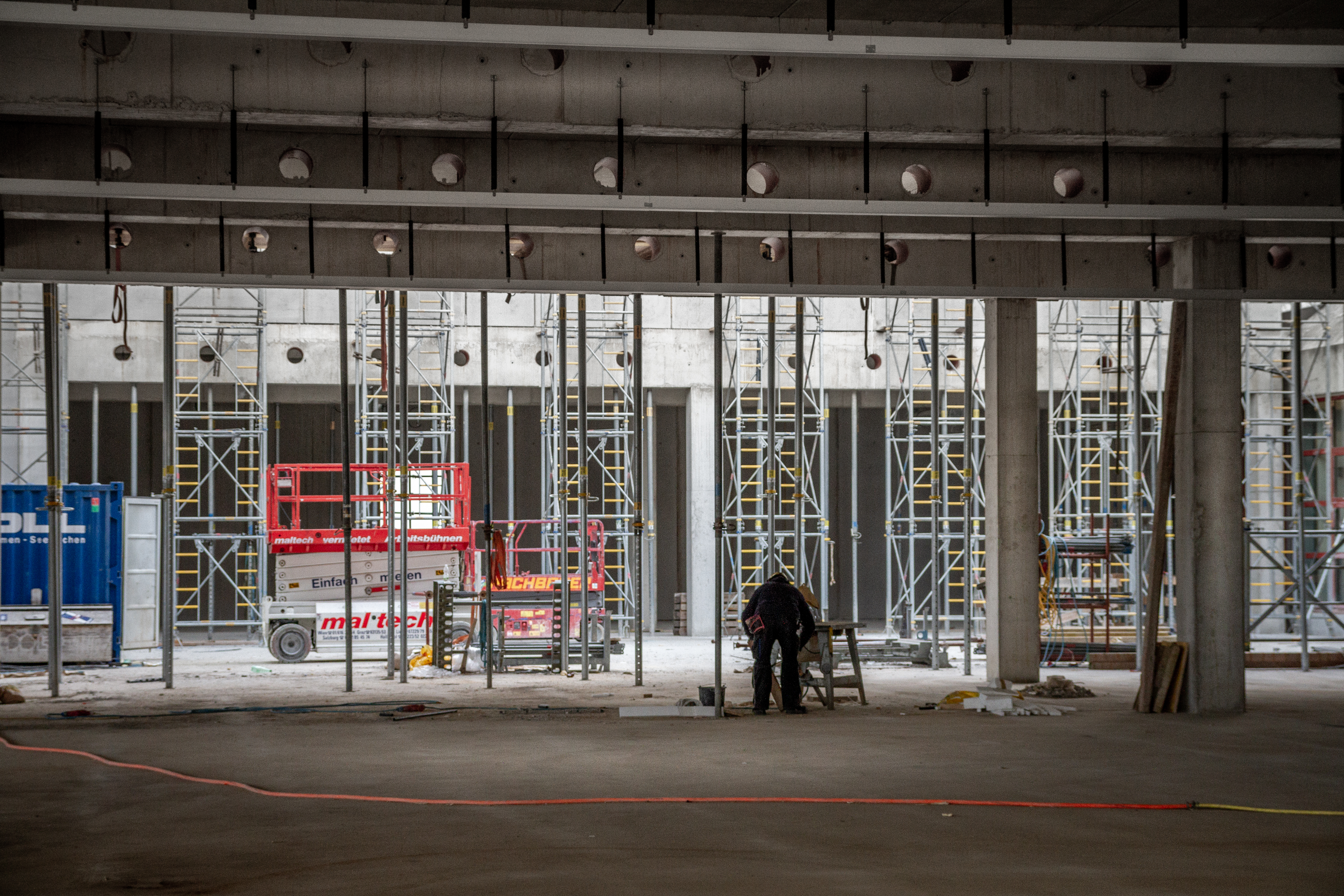 Baustelle Innen Arbeiter