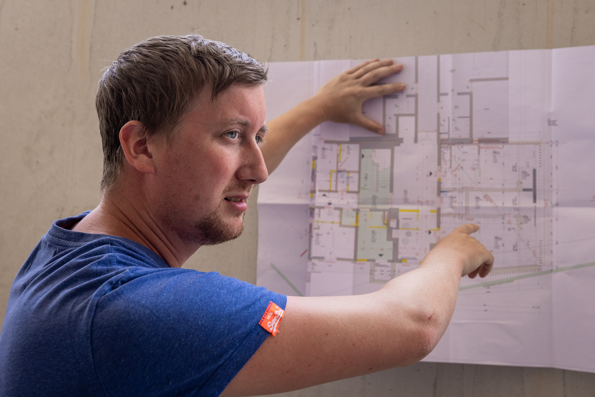 Vigaun Langwied Bauleiter Sebastian Kaltenberger Totale am Plan